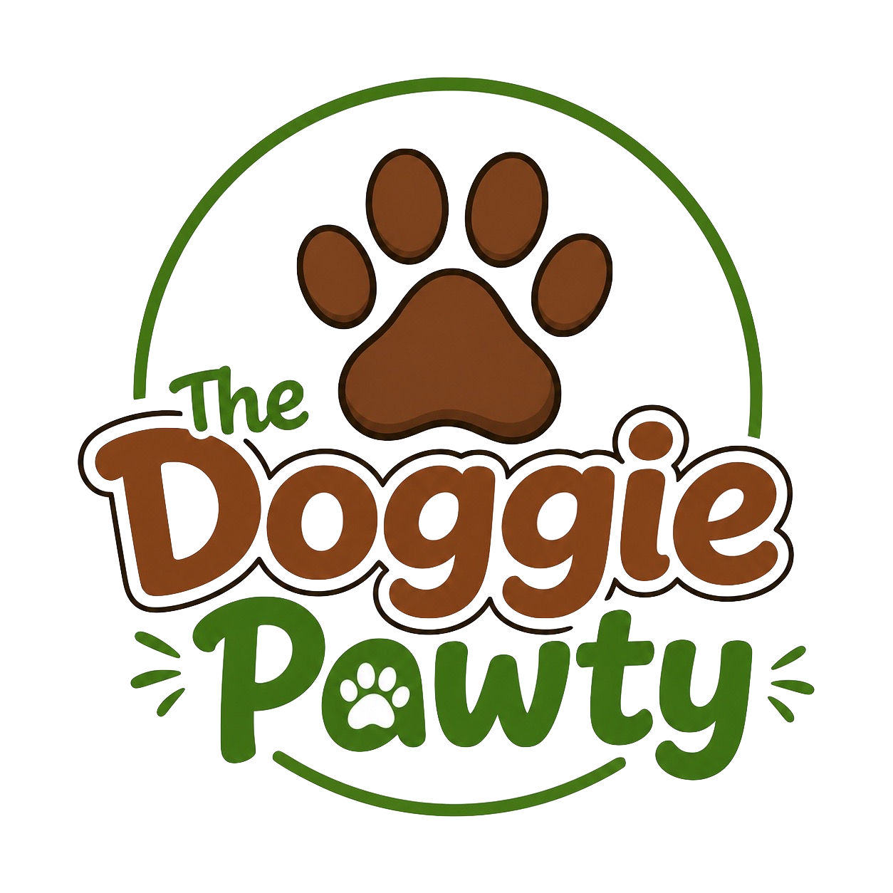 The Doggie Pawty logo